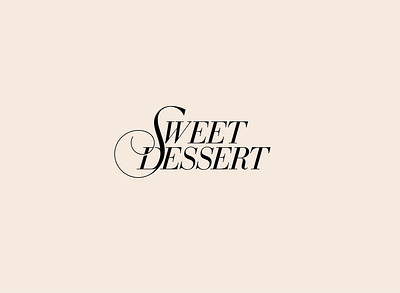 Sweet Dessert Logotype branding design font logo logotype typeface typography vector