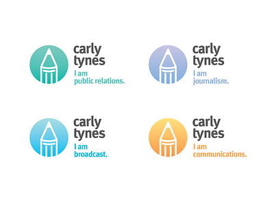 Carly Tynes Branding branding broadcast journalism logo mark pr