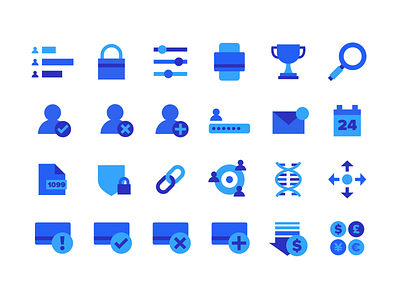 Virtual Incentives Icons branding calendar credit card currency dna email file icon icon set iconography illustration link lock magnifying glass password payment security trophy