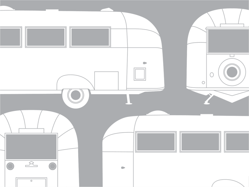 Airstream airstream automotive camp camper illustration pattern trailer vehicle vintage