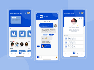 AI powered remote collaboration app ui ux