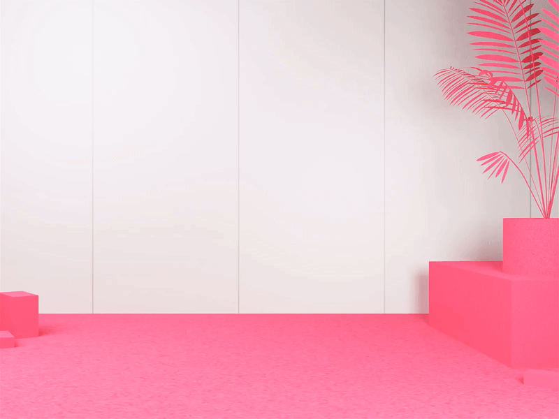 Hello Dribbble! 3d basketball blender debut design dribbble duotone gif illustraion minimalism pink simulation