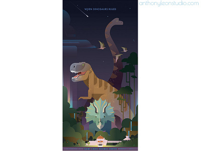 jurassic world anthony leon studio anthonyleonstudio design dinosaurs game art gamebackground illustrator art jurassicworld landscape posterdesign vector