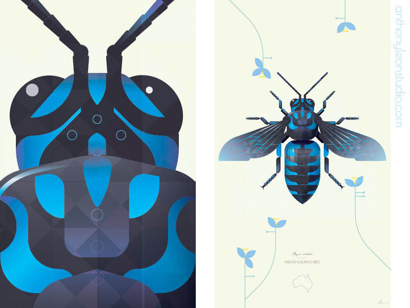 neon cuckoo bee anthony leon studio by Anthony Leon on Dribbble