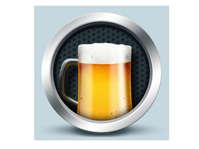 Beer icon - Czech Point System android application beer design graphic icon illustration ios ipad iphone mobile yellow