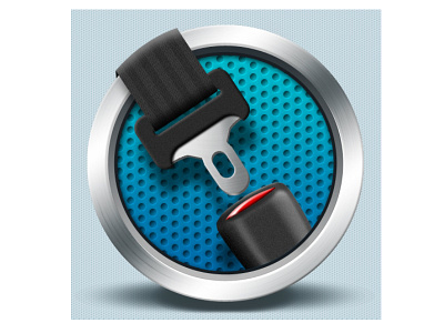 Fasten your seat belt icon - Czech Point System app android app belt car design fasten graphic icon illustration ios mobile seat