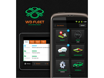 WD Fleet - Android app icons & UI/UX android app car design dispatch graphic icon illustration mobile navigation ui vehicle
