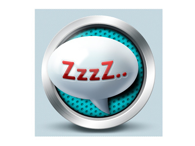 Sleep icon - Czech Point System android application blue design graphic icon illustration ios red sleep tired white