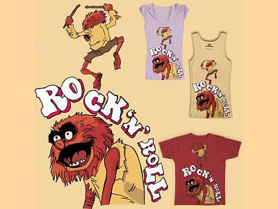 Rock Animal animal muppets threadless tshirt