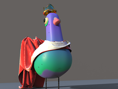 dove king (3D model) 3d 3d art character characterdesign design