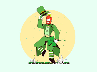 St. Patrick's Day. beer clover color culture design digital illustration digitalart illustration irlanda jump lifestyle lucky party patricks day vector