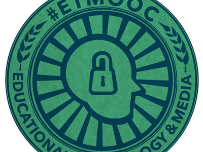 Work in Progress. #etmooc logo/badge.