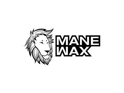 Mane wax Logo barber logo barbershop branding illustration lion lion head lion logo logo logodesign vector wax