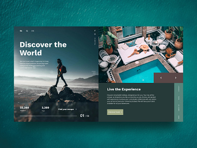 Travel website concept