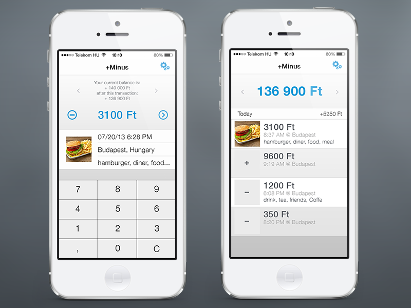 PlusMinus App - Main screens by Ákos Véber on Dribbble