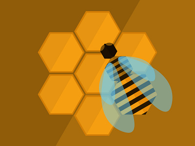 Hexagon Bee bee beehive hexagon