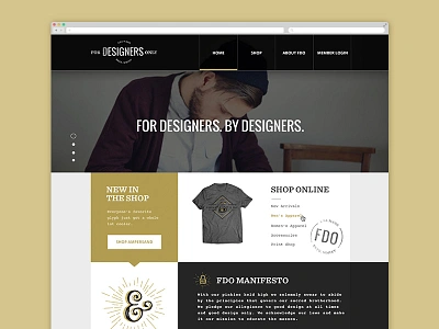 For Designers Only apparel designers florida mockup orlando photoshop ucf web web design website