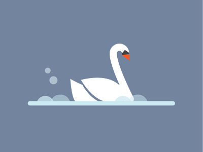 Swan bird illustration illustrator lake eola orlando swan