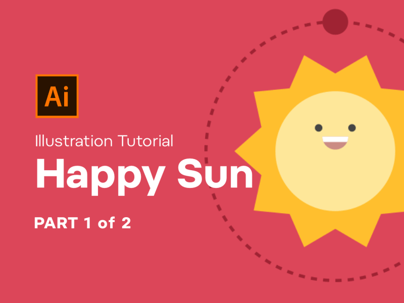 Illustration Tutorial adobe cute education flat illustrator learn lesson sun teach tutorial vector youtube