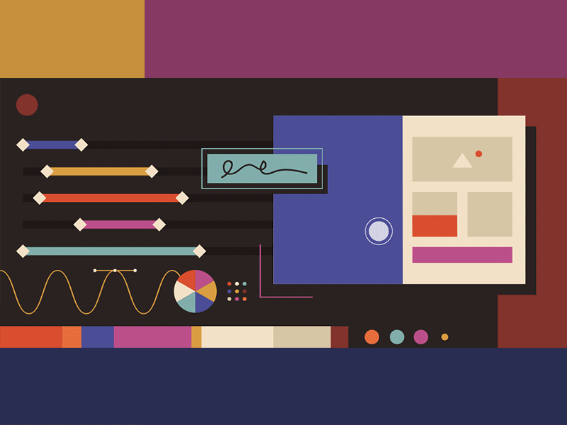 Web Animation Blog Header medium keyframes graph cursor simple header hero blog animation