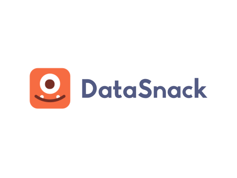 DataSnack Logo Animation cyclops monster character cute logo flat after effects motion illustration gif animation