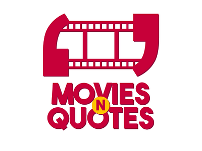 MoviesNQuotes Logo branding design freelancer freelancing logo movies quotes