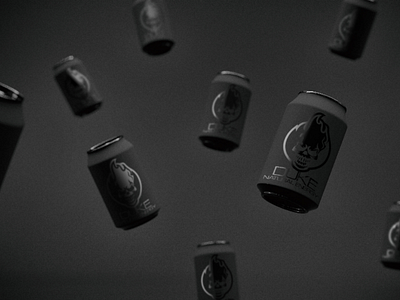 Duke Drinks | Soda Can air black branding can dark drink energy flying lift skull soda