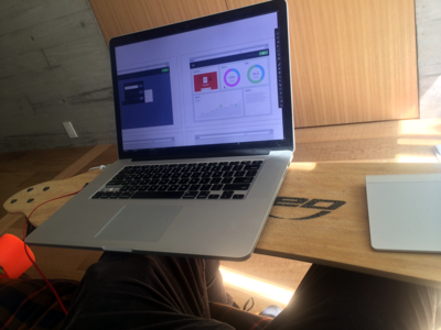 skate-desk workspace
