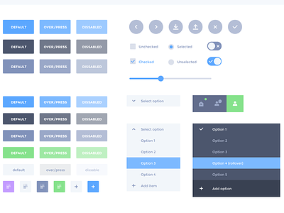 Ui Guidelines - buttons and menus colors guideline ui vector