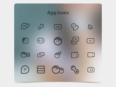 Galaxee Icons at work app interface ios iphone ui
