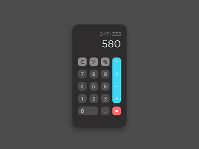 Daily UI 004 - Calculator app calculator calculator design calculator ui design ui ux web