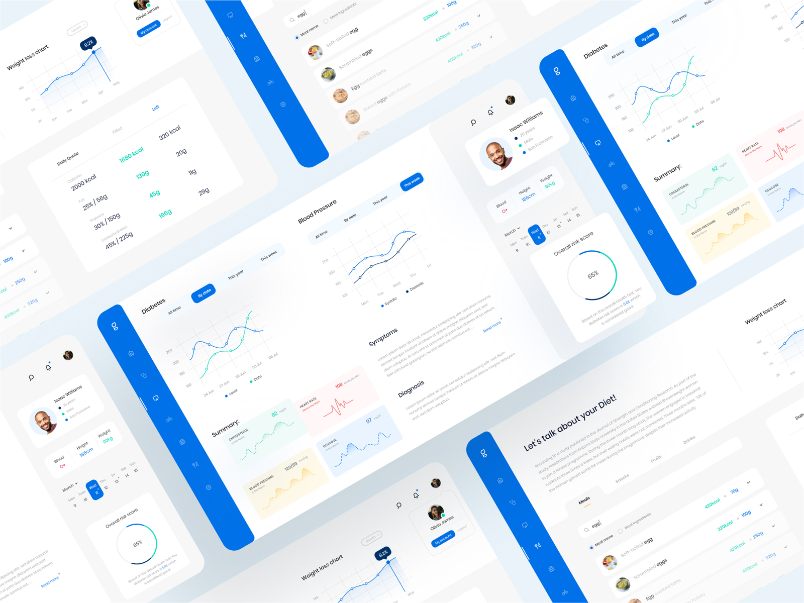 HealthTech Dashboard by Creaticism on Dribbble