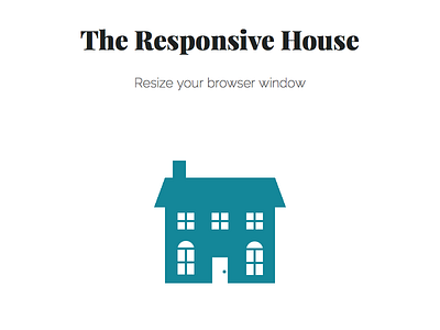 The Responsive House css iconography responsive design web design