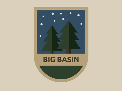 Animated CSS Big Basin Badge animation big basin brown css illustration keyframes nature web design