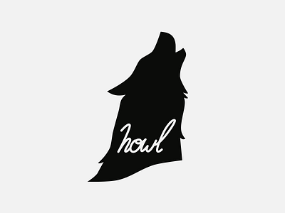 Howl howl illustration illustrator type typography wolf