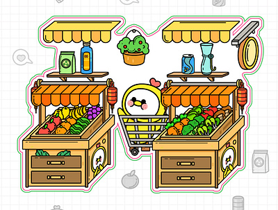 Surpermarket illustration vector