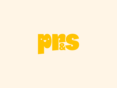 PR&S brand brand identity branding logo logotype monogram yellow