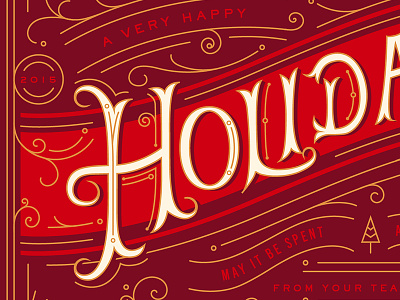 Holiday Card card christmas holiday imm lettering postcard