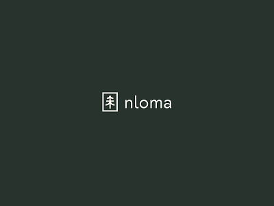 Nloma brand branding green logo logotype mark nloma tree