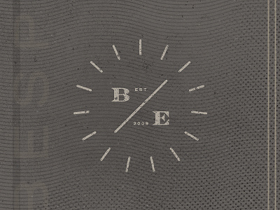 Bespoke Experiences bespoke brand burst engravers experiences gray grey halftone identity lines logo texture wavy lines