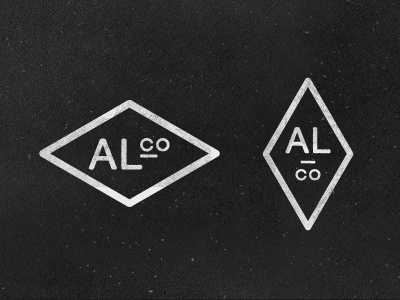AL Co al black brand co identity logo texture