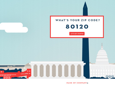 Washington DC Illustration homepage illustration washington dc