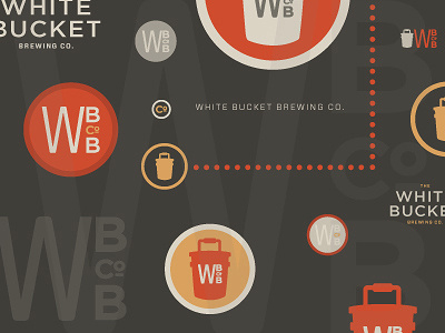 Wbbco Dribbble beer beer label brew brewing bucket identity logo wbbco white