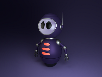 3D Cute Robot Illustration 3d 3d art 3d illustration ai artificial intelligence branding c4d cinema4d doodle illustration render robot