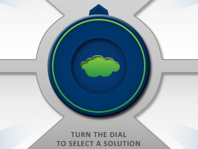 Private Cloud Solutions Dial blue cloud dail navigation ui