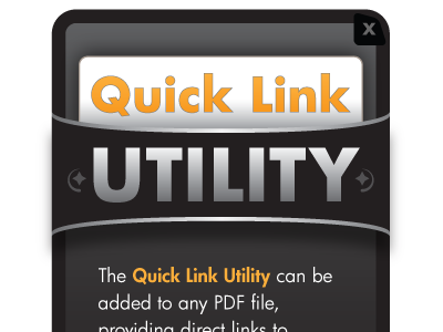 Quick Link Utility black interactive link utility orange pdf