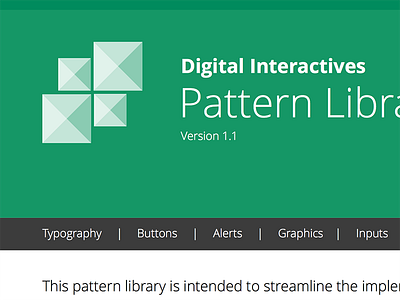 Pattern Library Header