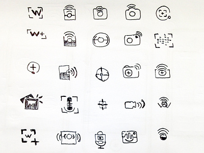 Sketches: Custom Capture Icon audio camera icon photo visual