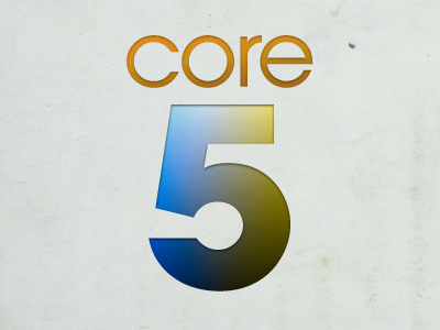Core5 Logo Concept branding color logo texture