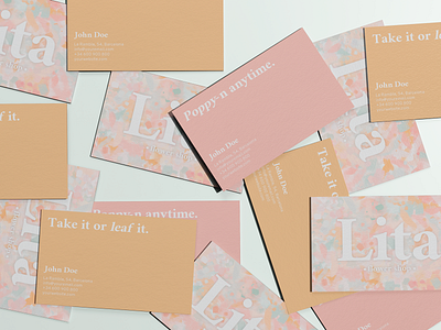 Lita Flower Shop Concept - Business Cards